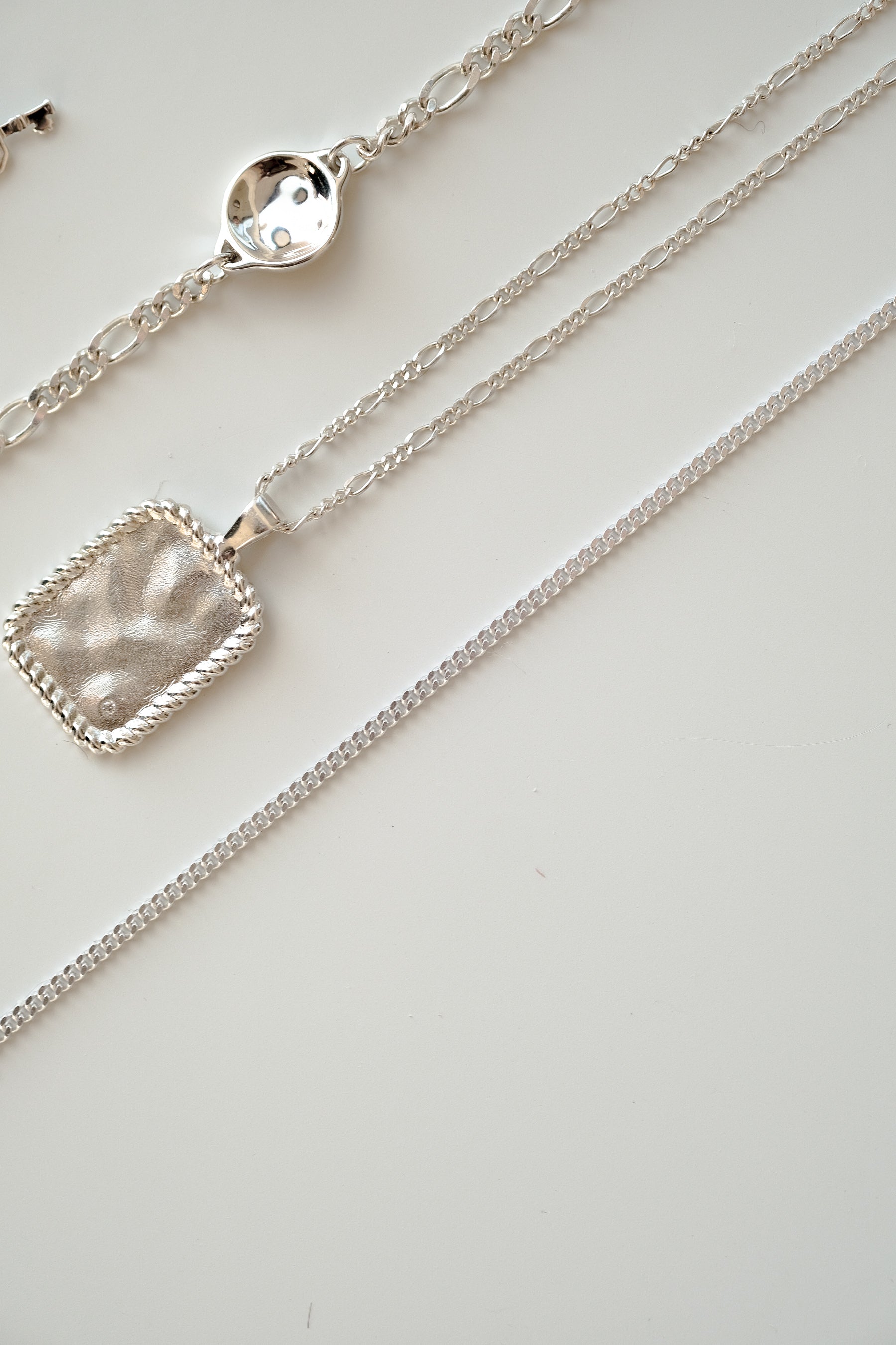 Slightly Chunky Cuban Chain Necklace - Sterling Silver