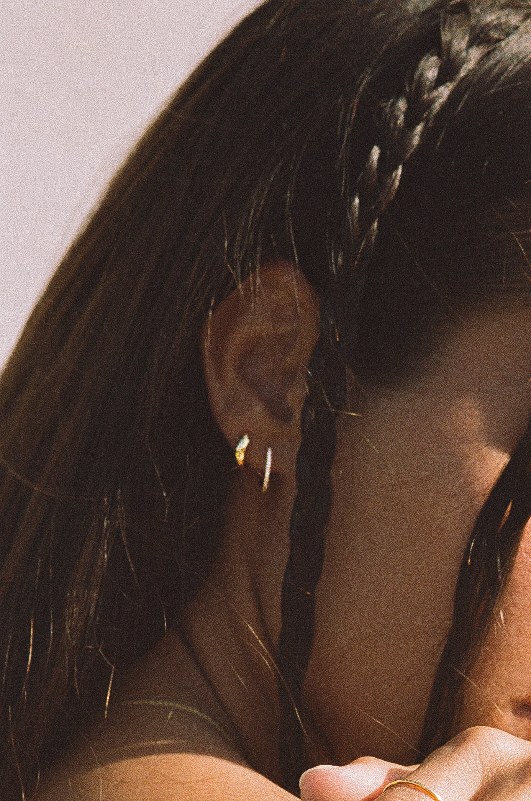 Solid Gold Bold Dome Hoops