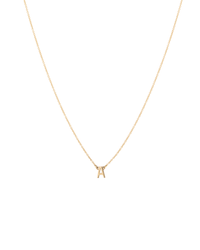 Custom Solid Gold Initial Necklace