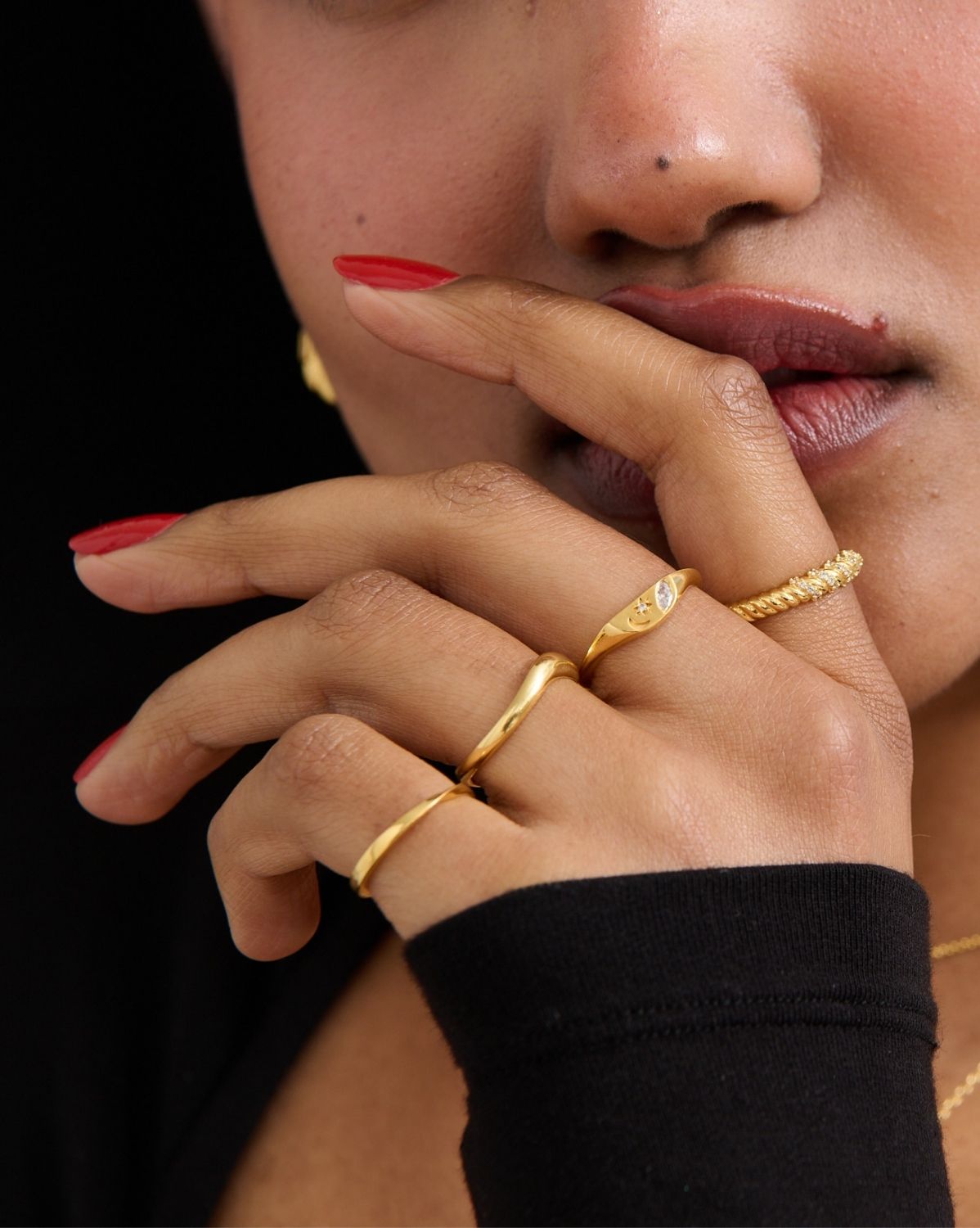 Solid Gold Sloane Twist Ring