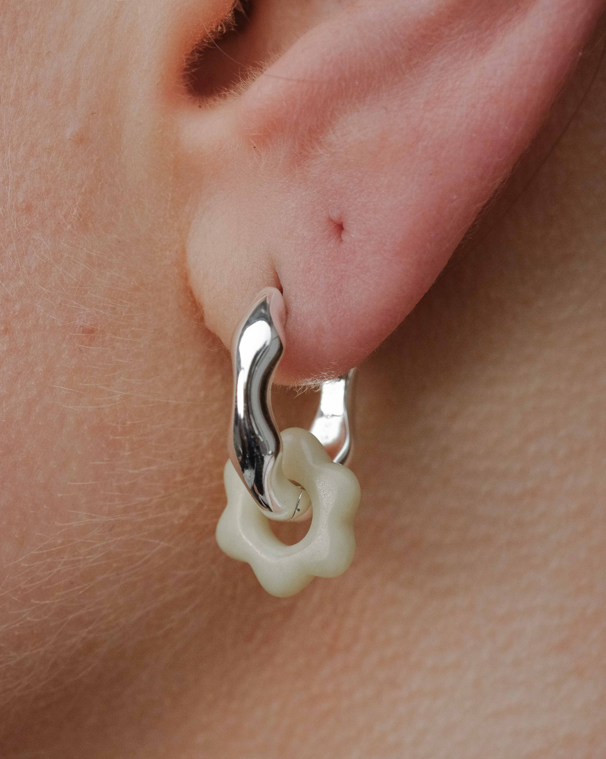 Rina Hoops - Sterling Silver