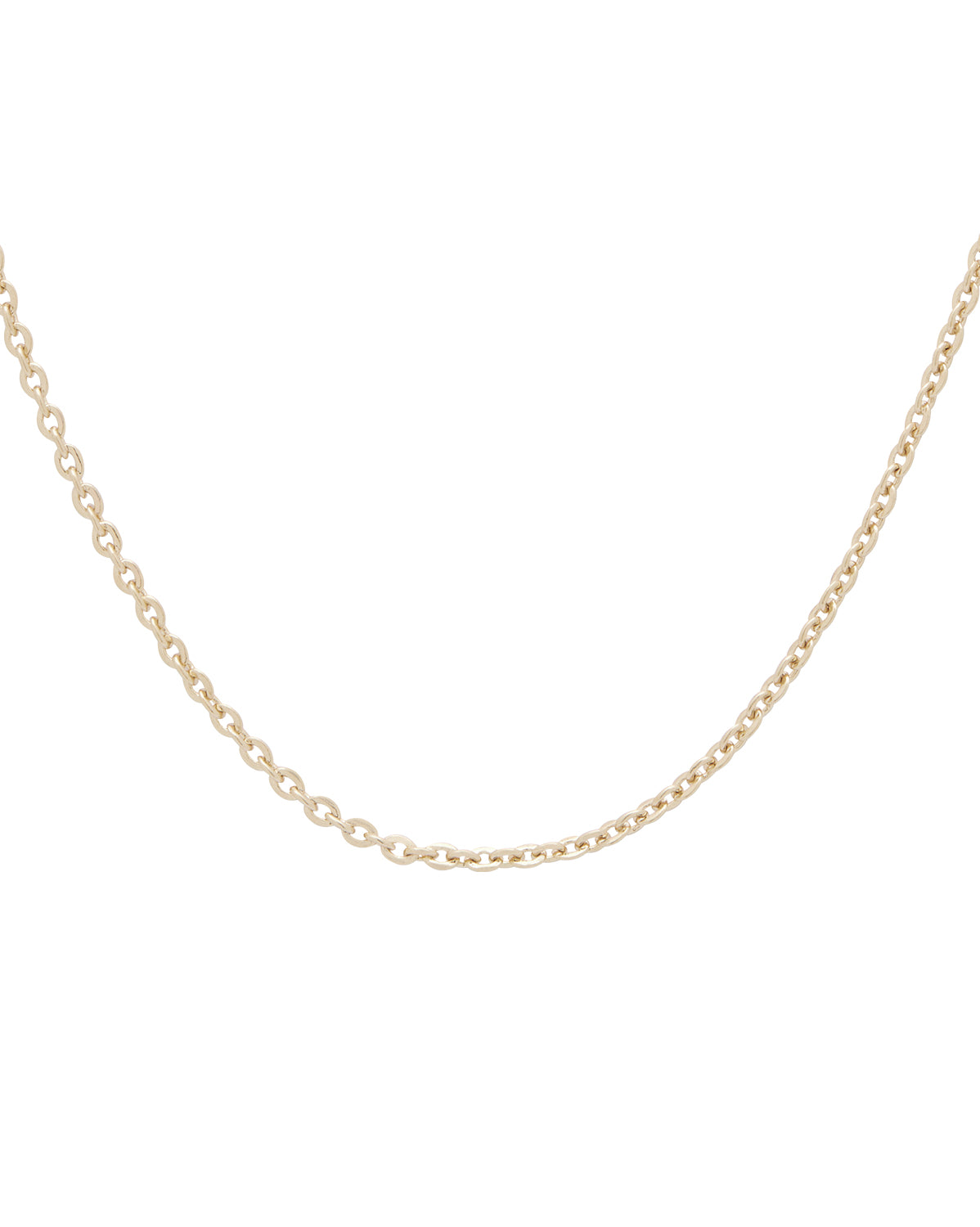 14K Solid Gold Yarra Fine Cable Necklace