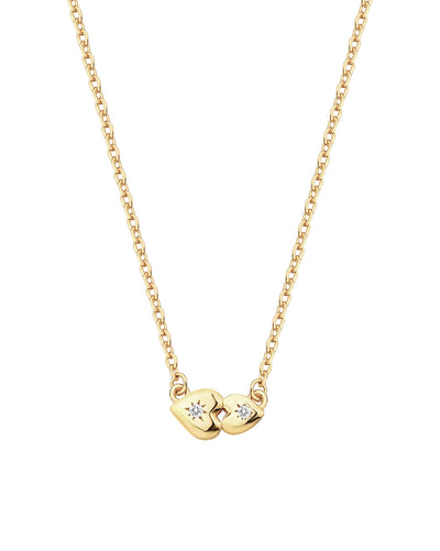 You And Me Dainty Hearts Necklace
