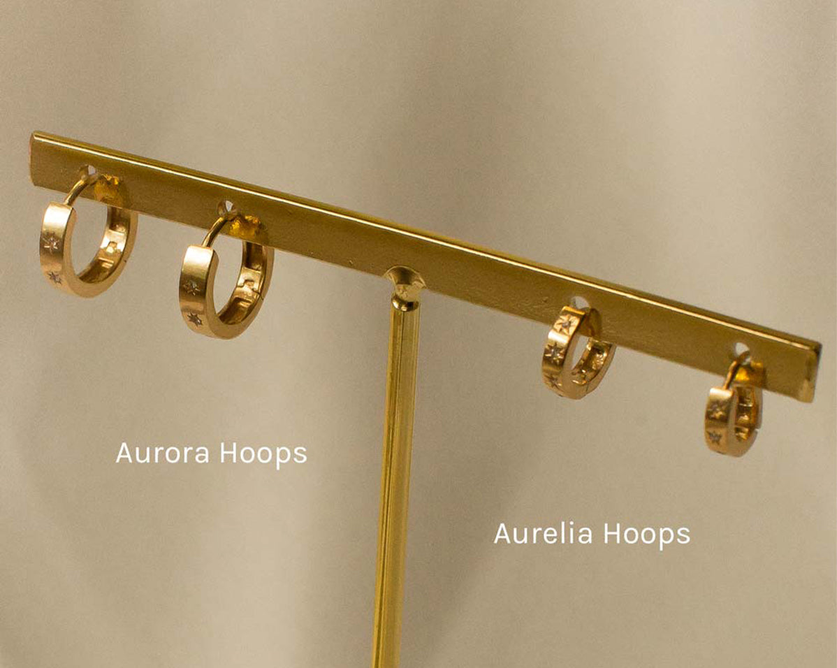 Aurelia Gemstone Huggie Hoops - S-kin Studio Jewelry | Minimal Jewellery That Lasts.