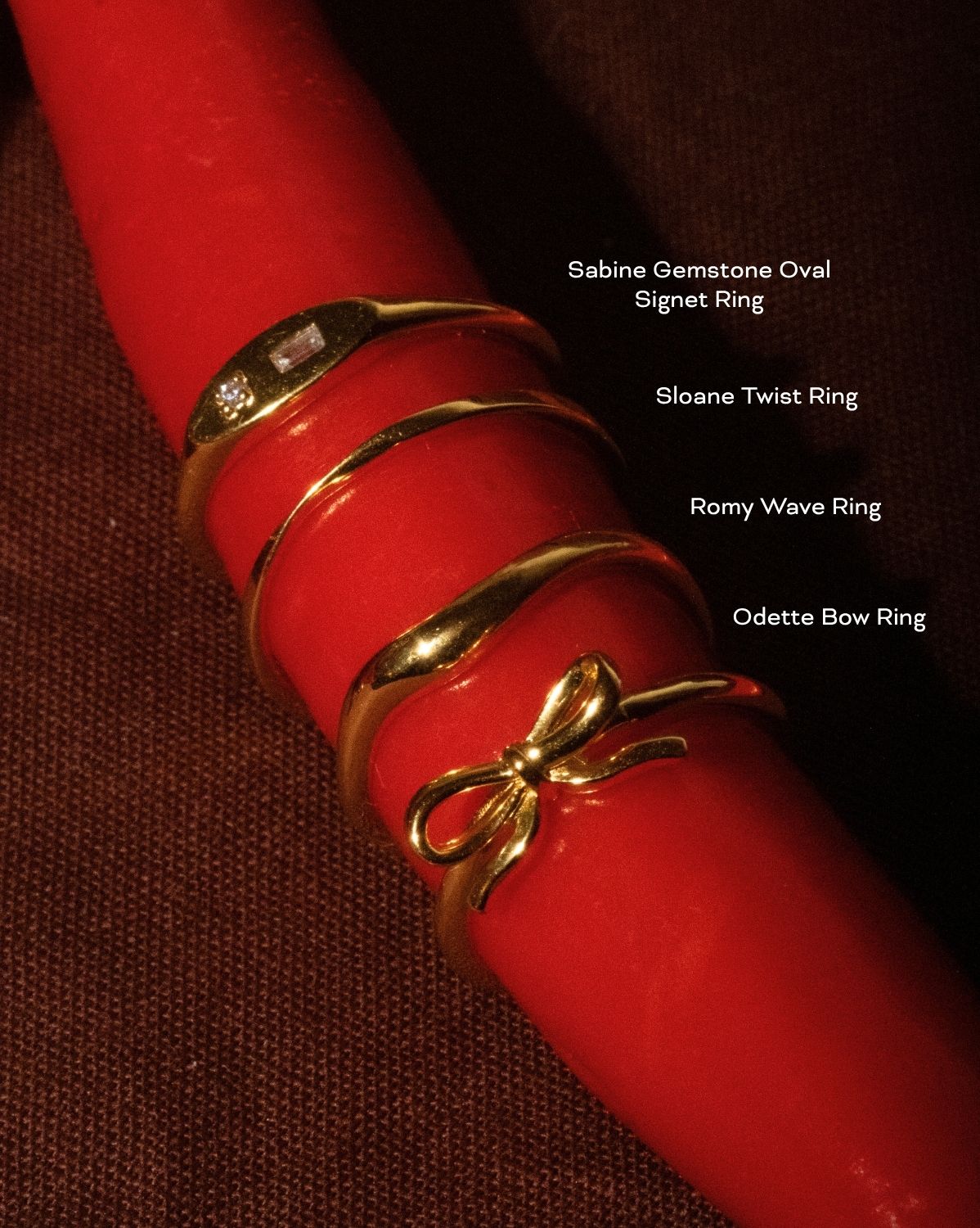 Solid Gold Sloane Twist Ring