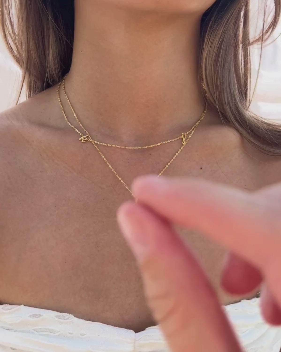 Custom Cursive Letter Necklace - Sterling Silver (up to 7 letters)