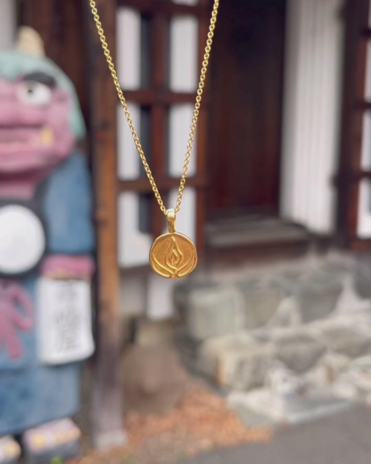 Solid Gold Firebender Charm