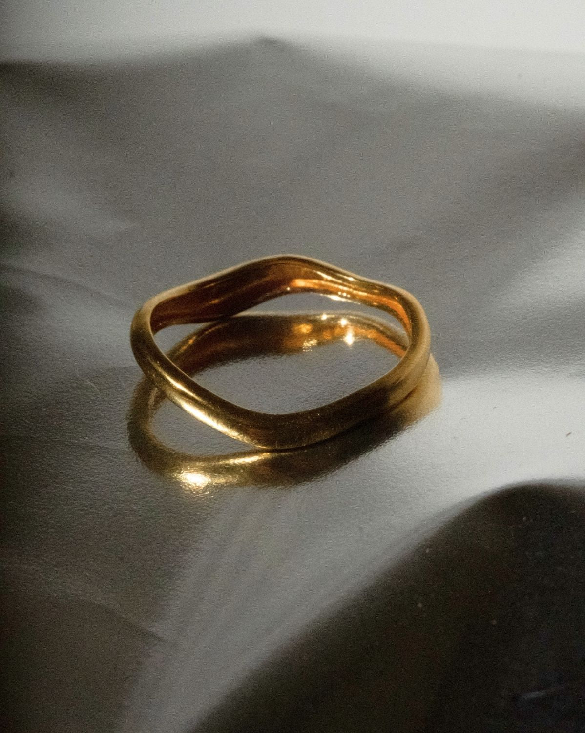 Solid Gold Romy Wave Ring