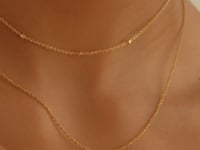 Yuki Solid Gold Trio Diamond Necklace | 9K Solid Gold Necklaces | S-kin Studio Jewelry | Ethical Jewelry That Lasts