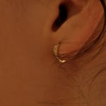 Viola Sold Gold Huggie Hoops | 9K Solid Gold Earrings | S-kin Studio Jewelry | Ethical Jewelry That Lasts