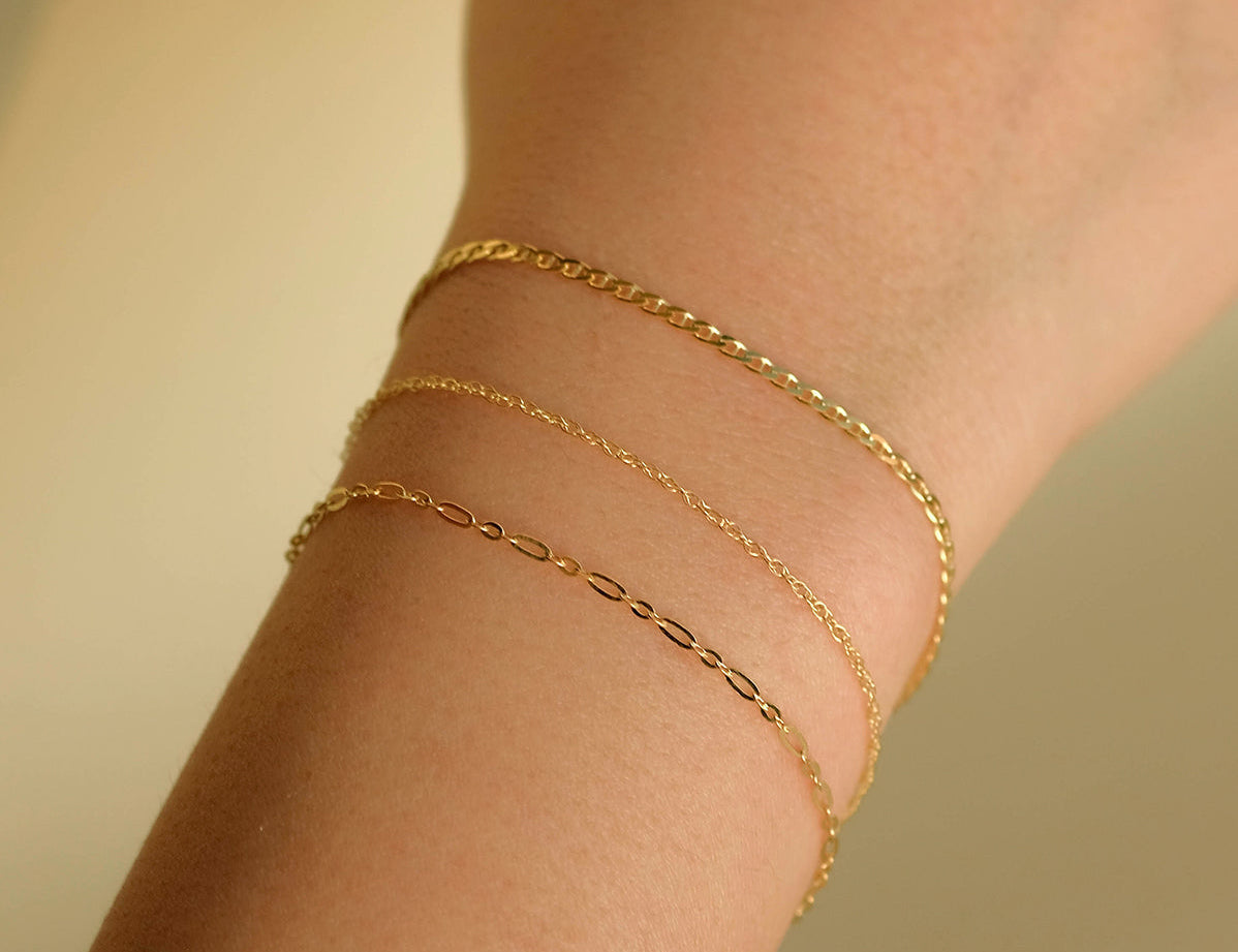 14K Solid Gold Hong Rope Bracelet | S-kin Studio Jewelry | Ethical Permanent Jewelry