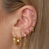18K Gold Fill Delia Pearl Drop Stud | S-kin Studio Jewelry | Ethical Piercing Earrings