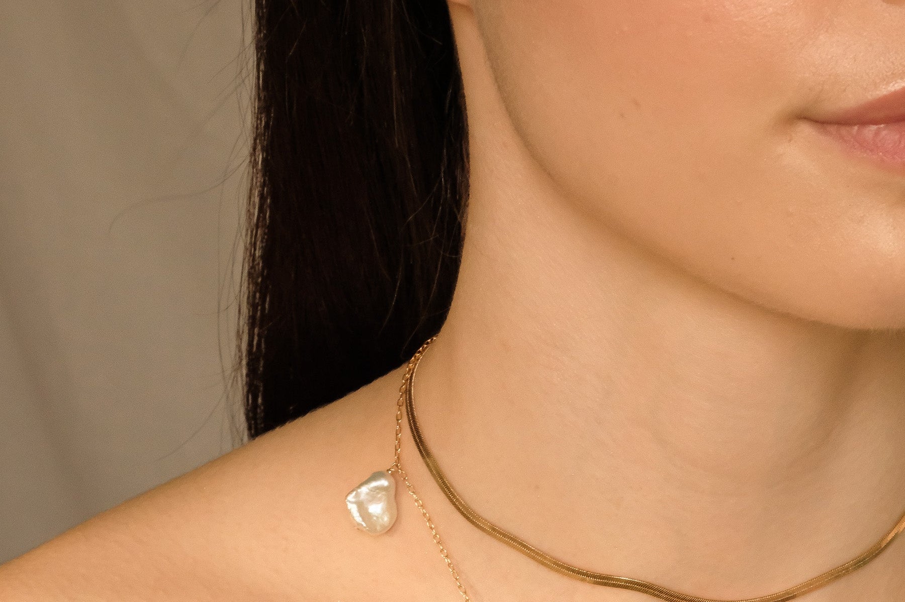 Ana Keshi Pearl Necklace - S-kin Studio Jewelry | Minimal Jewellery That Lasts.