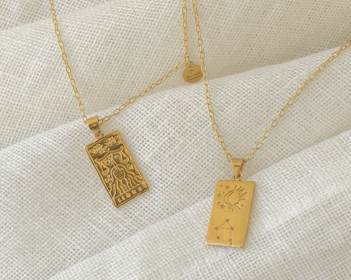 Libra Zodiac Necklace - S-kin Studio Jewelry | Minimal Jewellery That Lasts.