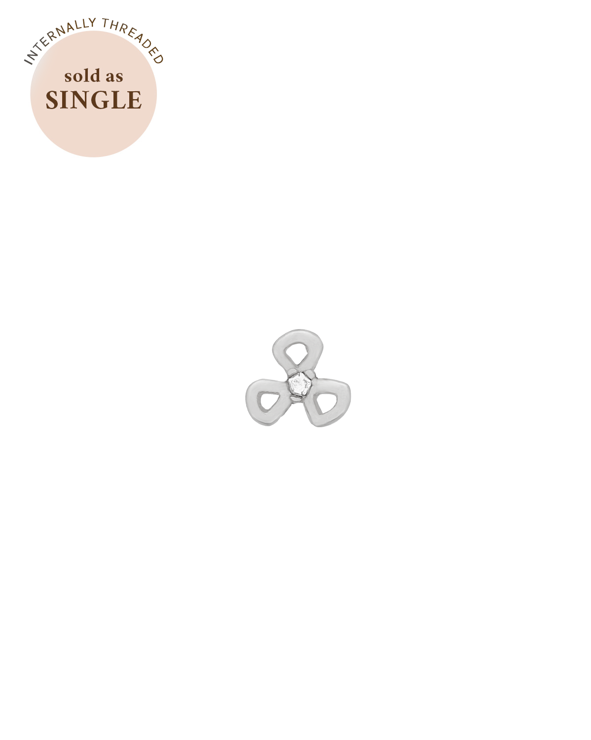 Chihiro Flower Stud - Sterling Silver