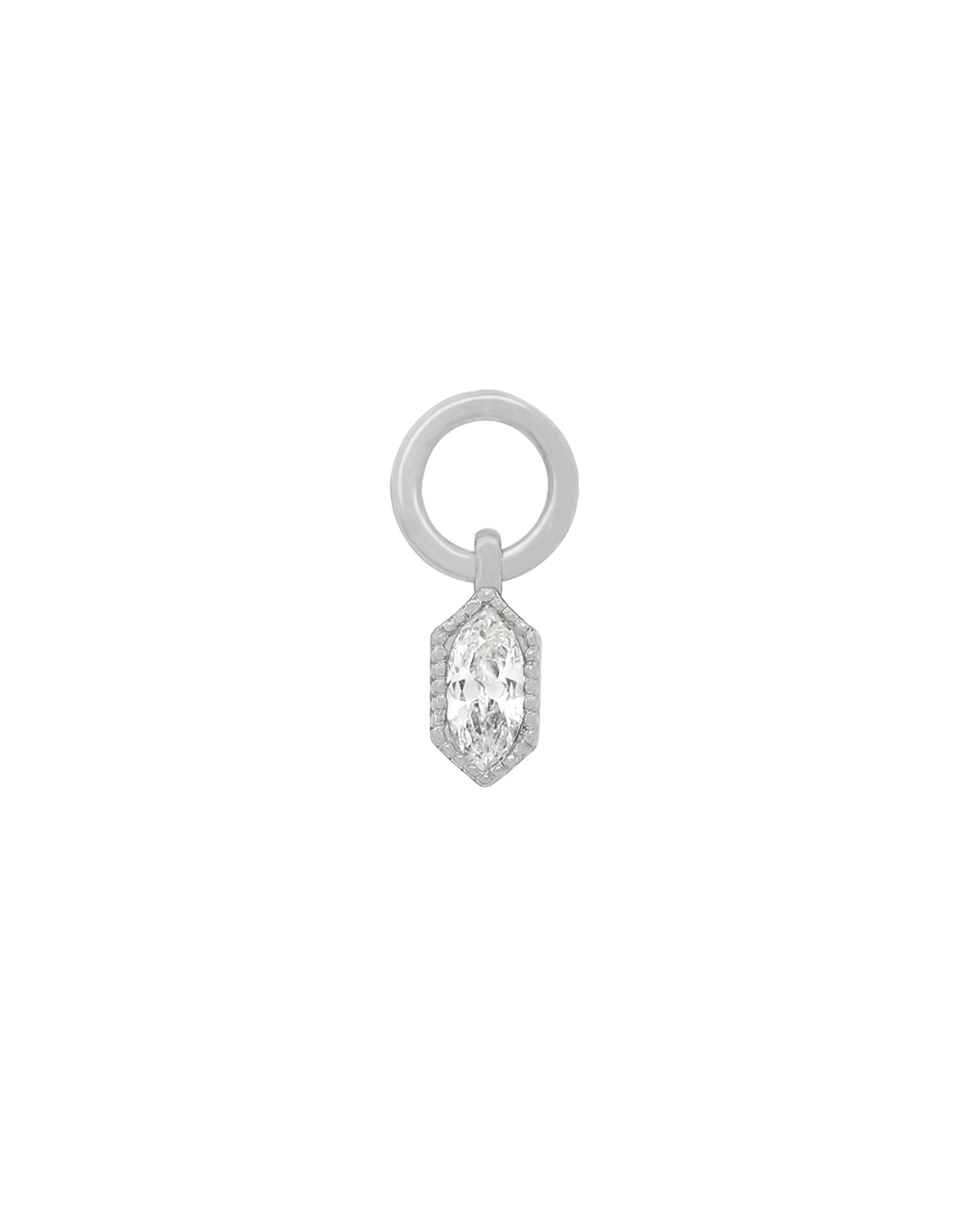 Rei Marquise Charm - Sterling Silver