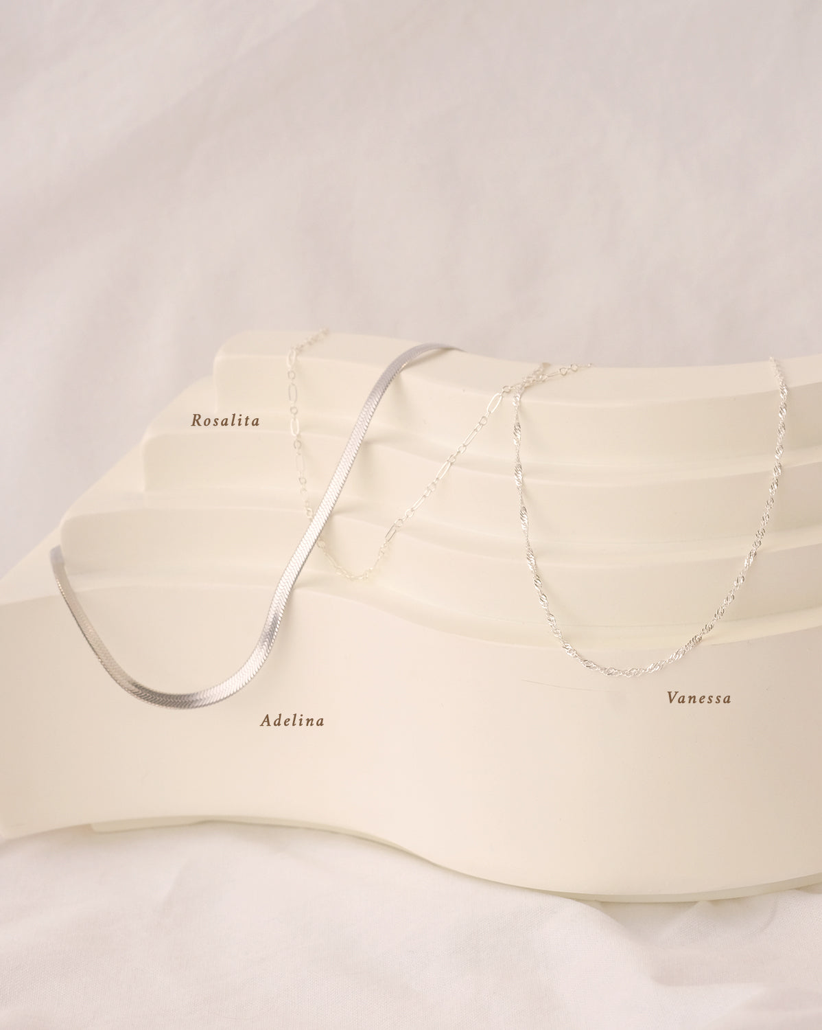 Vanessa Chain Necklace - Sterling Silver | S-kin Studio Jewelry | Minimal Jewellery That Lasts.