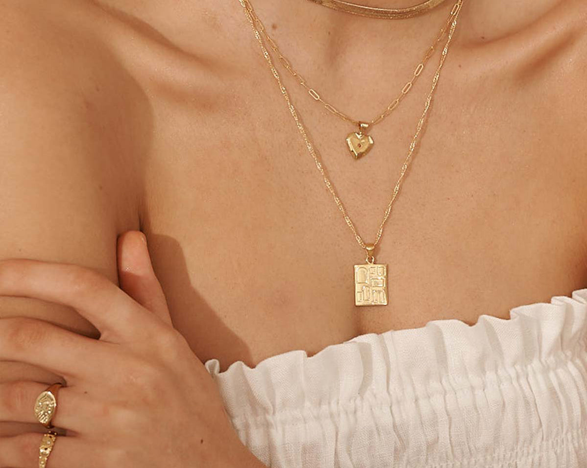 Adelina Flat Choker Necklace - S-kin Studio Jewelry | Minimal Jewellery That Lasts.