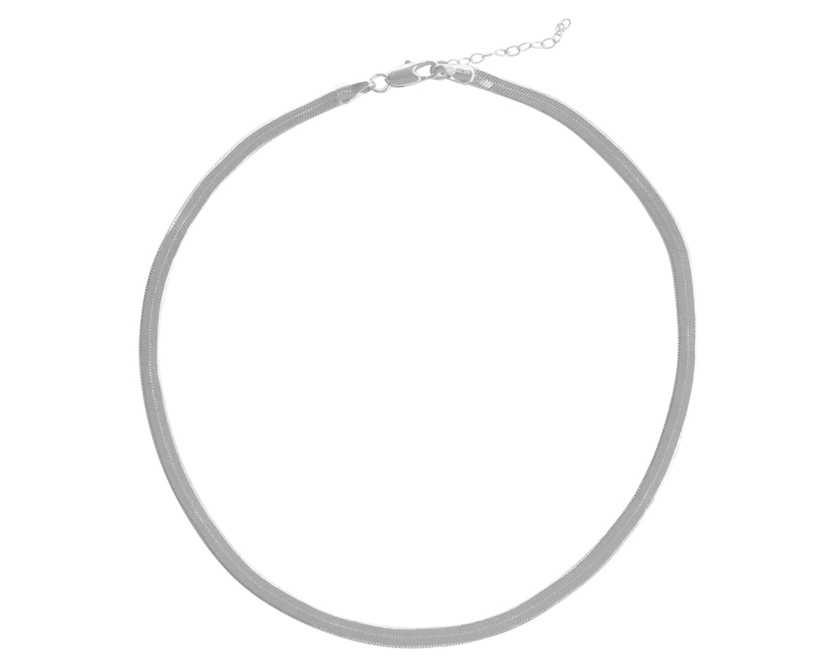 Adelina Flat Choker Necklace - S-kin Studio Jewelry | Minimal Jewellery That Lasts.