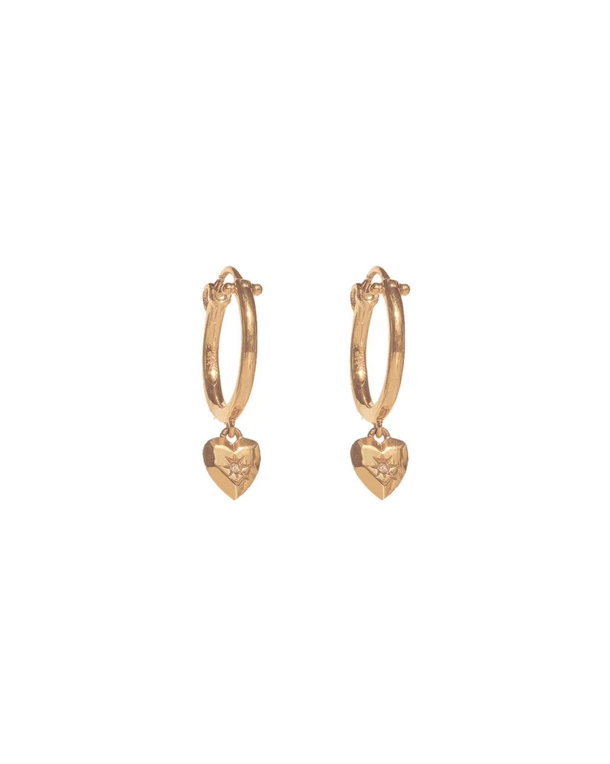 Aiko Heart Hoops | S-kin Studio Jewelry | Minimal Jewellery That Lasts.