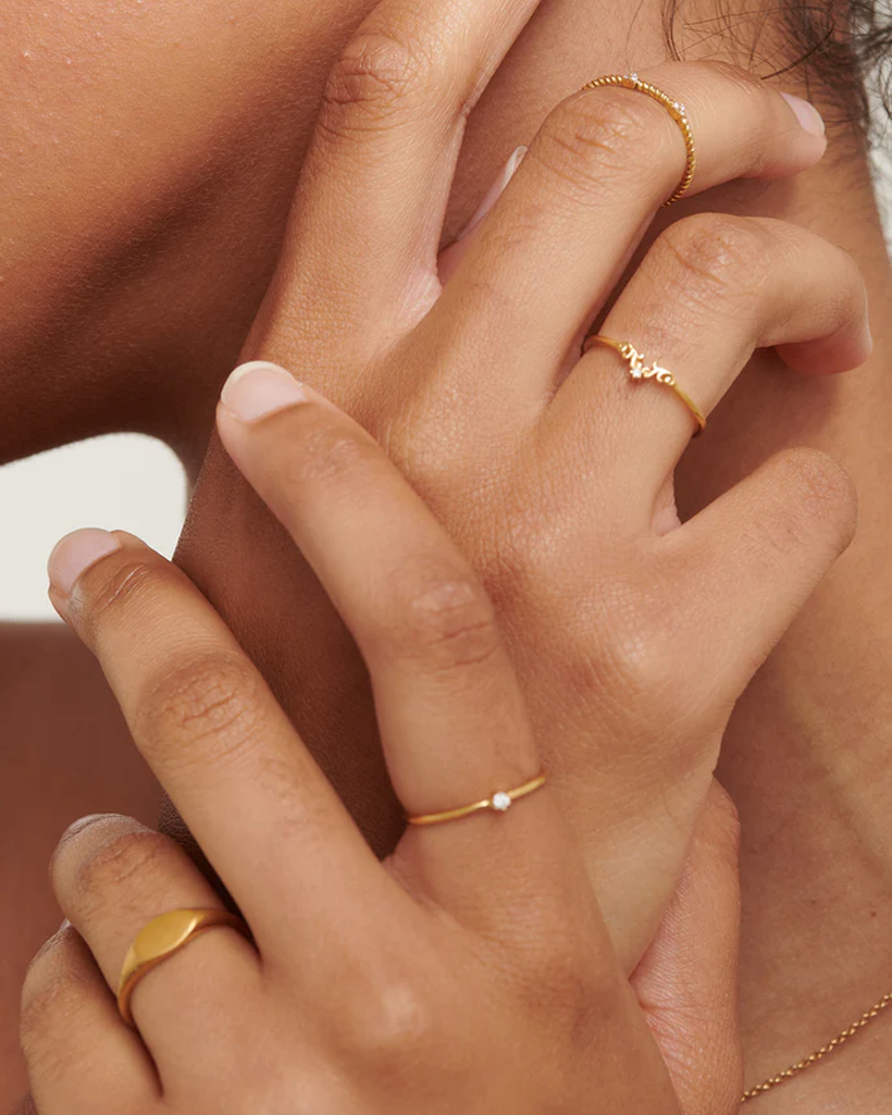 Alice Solid Gold Wishbone Ring | 9K Solid Gold Rings | S-kin Studio Jewelry | Ethical Jewelry That Lasts