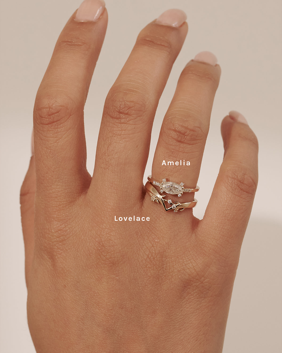 White Gold Amelia Marquise Ring
