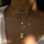 Aquarius Zodiac Necklace - S-kin Studio Jewelry | Minimal Jewellery That Lasts.