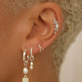 Sterling Silver Faye Wishbone Single Stud | S-kin Studio Jewelry | Ethical Piercing Earrings