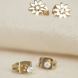 Byeol Solid Gold Diamond Stud | 9K Solid Gold Earrings | S-kin Studio Jewelry | Ethical Jewelry That Lasts