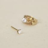 Byeol Solid Gold Diamond Stud | 9K Solid Gold Earrings | S-kin Studio Jewelry | Ethical Jewelry That Lasts