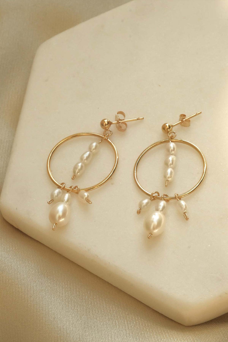 Calypso Mixed Pearl Earrings – S-kin Studio Jewelry