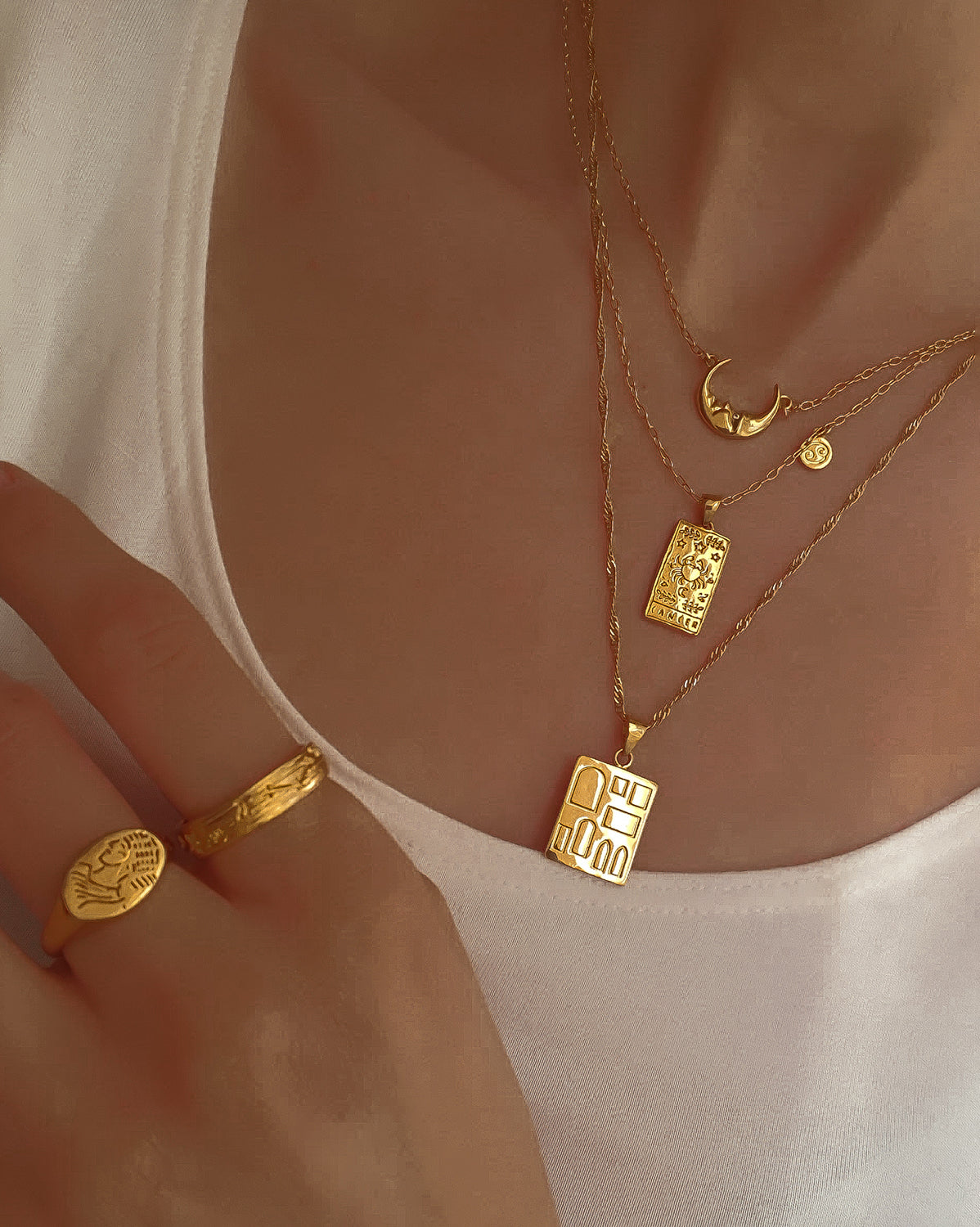 Cancer Zodiac Necklace - S-kin Studio Jewelry | Minimal Jewellery That Lasts.