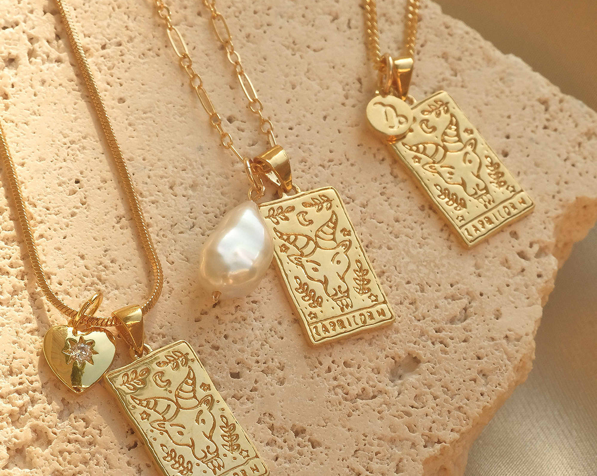 Capricorn Zodiac Necklace - S-kin Studio Jewelry | Minimal Jewellery That Lasts.