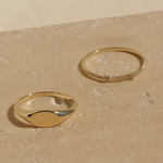 Cassia Solid Gold Stacking Ring | 9K Solid Gold Rings | S-kin Studio Jewelry | Ethical Jewelry That Lasts