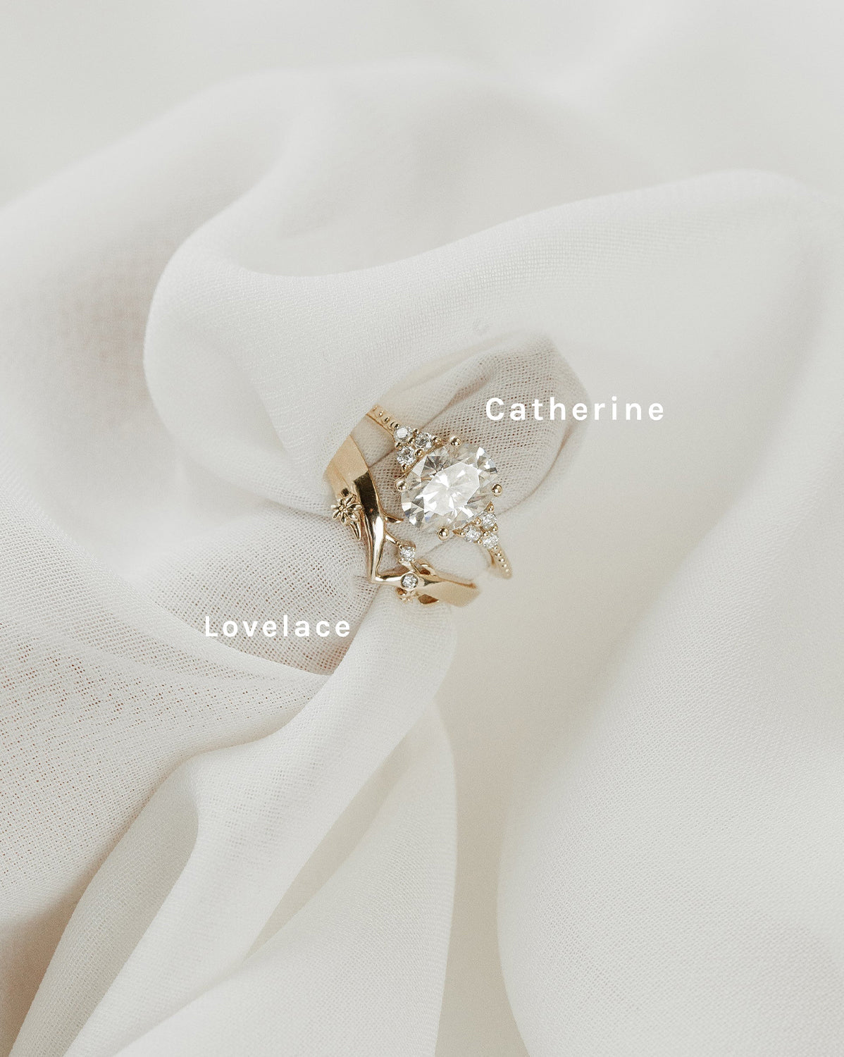 White Gold Catherine Oval Ring