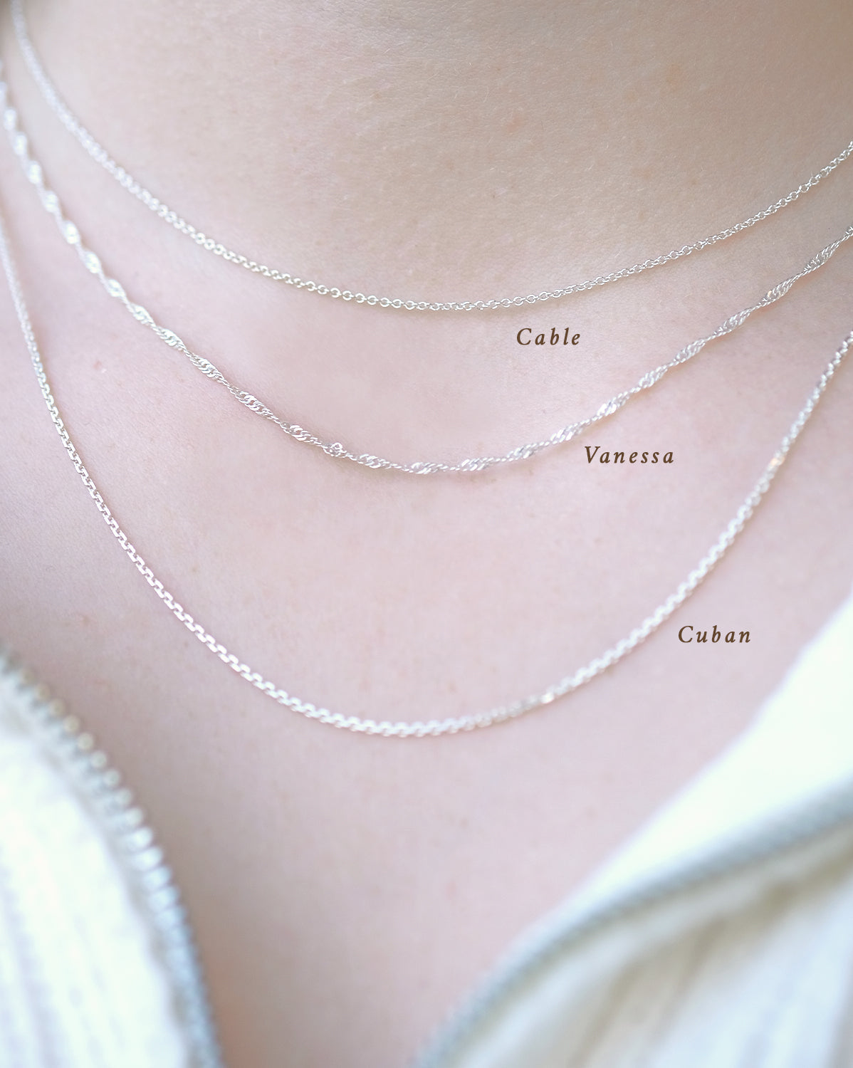 Vanessa Chain Necklace - Sterling Silver | S-kin Studio Jewelry | Minimal Jewellery That Lasts.