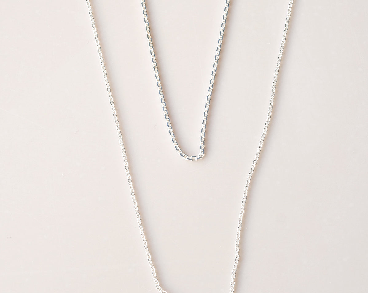 Sterling Silver Cuban Chain Necklace - S-kin Studio Jewelry | Minimal Jewellery That Lasts.