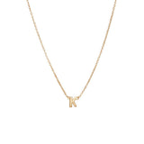 Custom Single Initial Necklace - S-kin Studio Jewelry | Minimal Jewellery That Lasts.