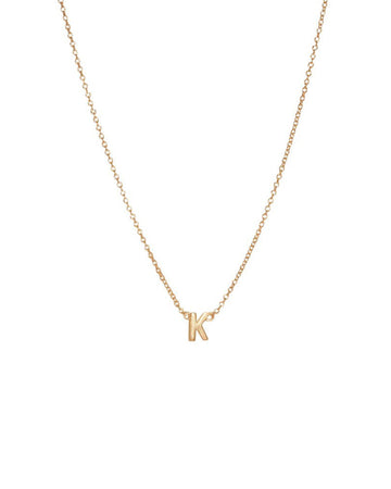Custom Single Initial Necklace - S-kin Studio | Minimal Jewellery – S ...