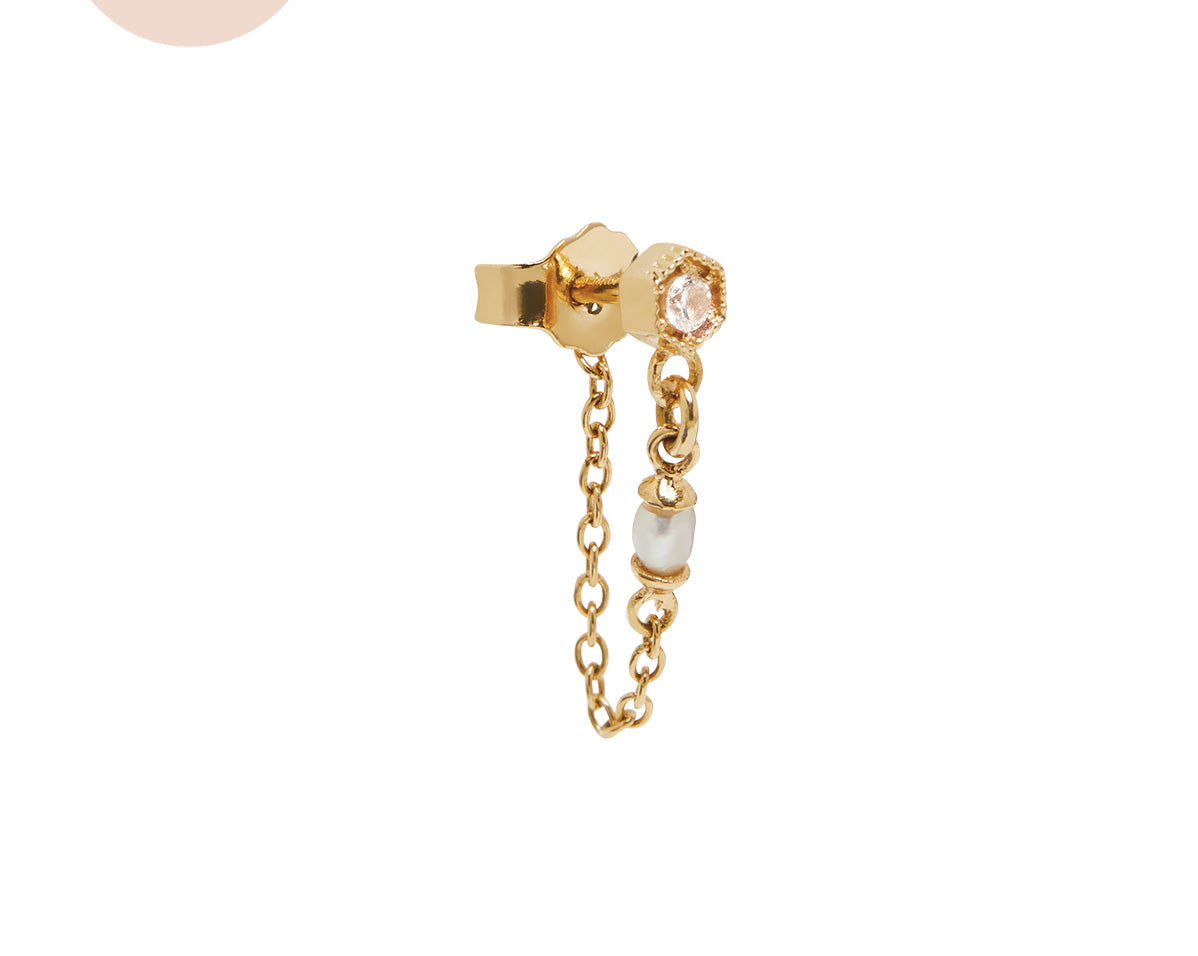 Delia Pearl Drop Stud – S-kin Studio Jewelry