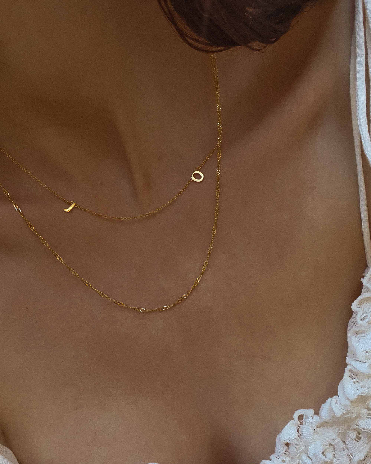 Custom Duo Initials Necklace - S-kin Studio Jewelry | Minimal Jewellery That Lasts.