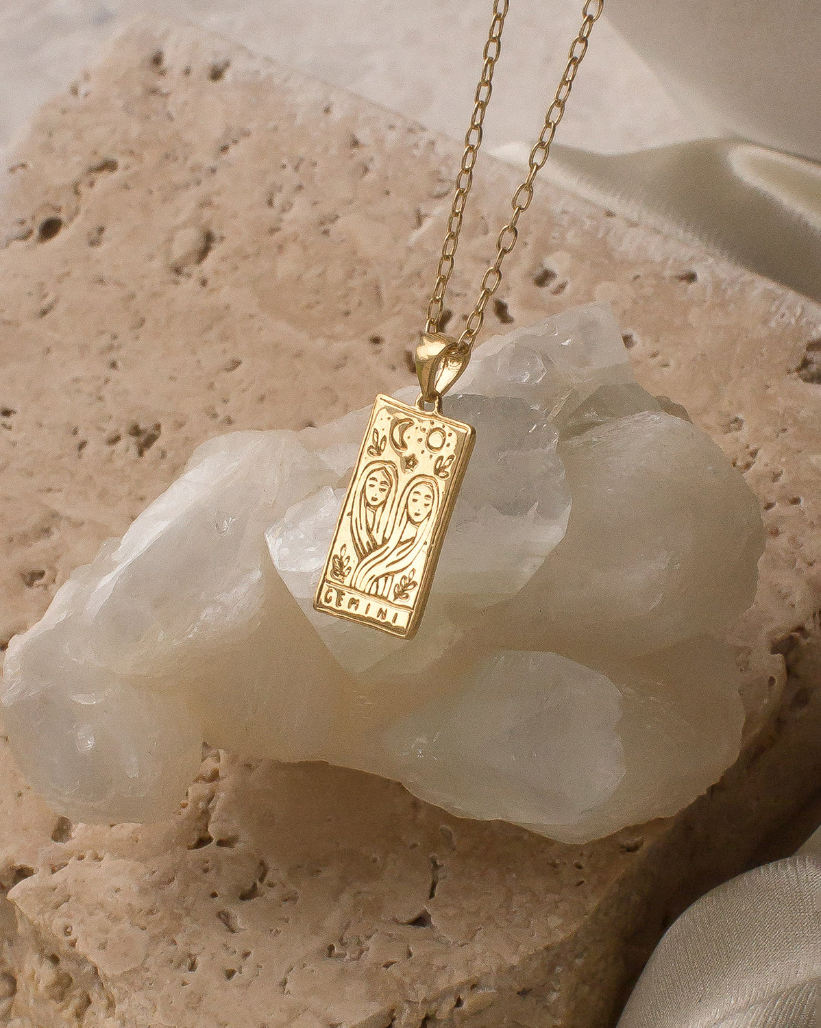 Gemini Zodiac Necklace - S-kin Studio Jewelry | Minimal Jewellery That Lasts.