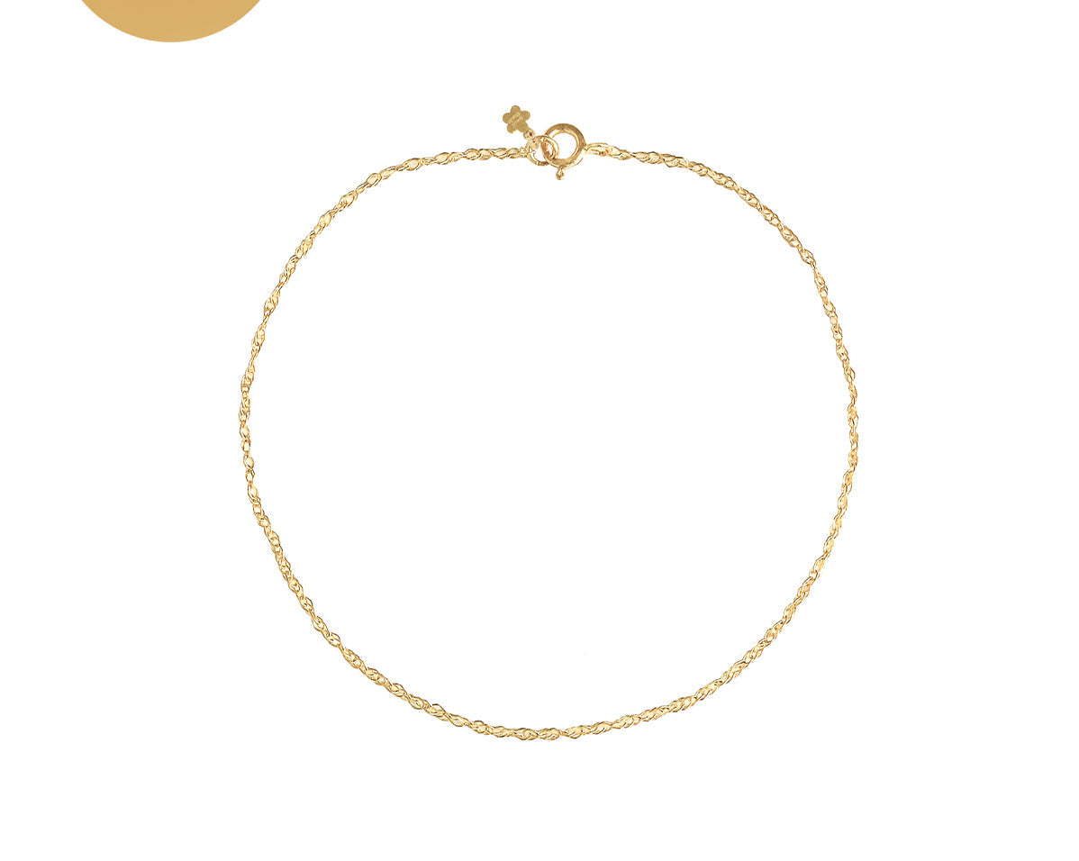 14K Solid Gold Hong Rope Bracelet | S-kin Studio Jewelry | Ethical Permanent Jewelry