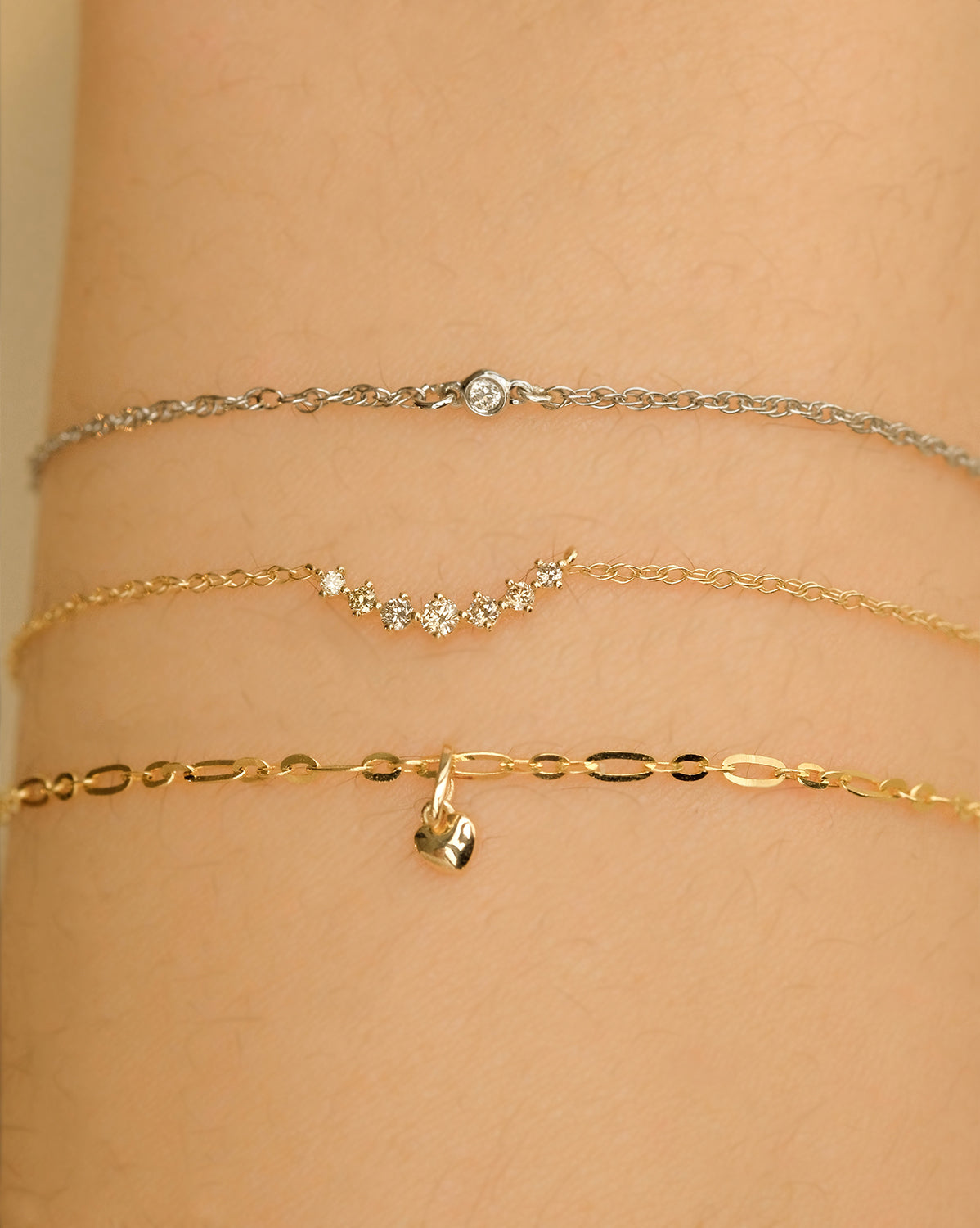 14K Solid Gold Rosalita Bracelet | S-kin Studio Jewelry | Ethical Permanent Bracelets