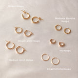 Gold Ivy Huggie Hoops - S-kin Studio Jewelry | Minimal Jewellery That Lasts.