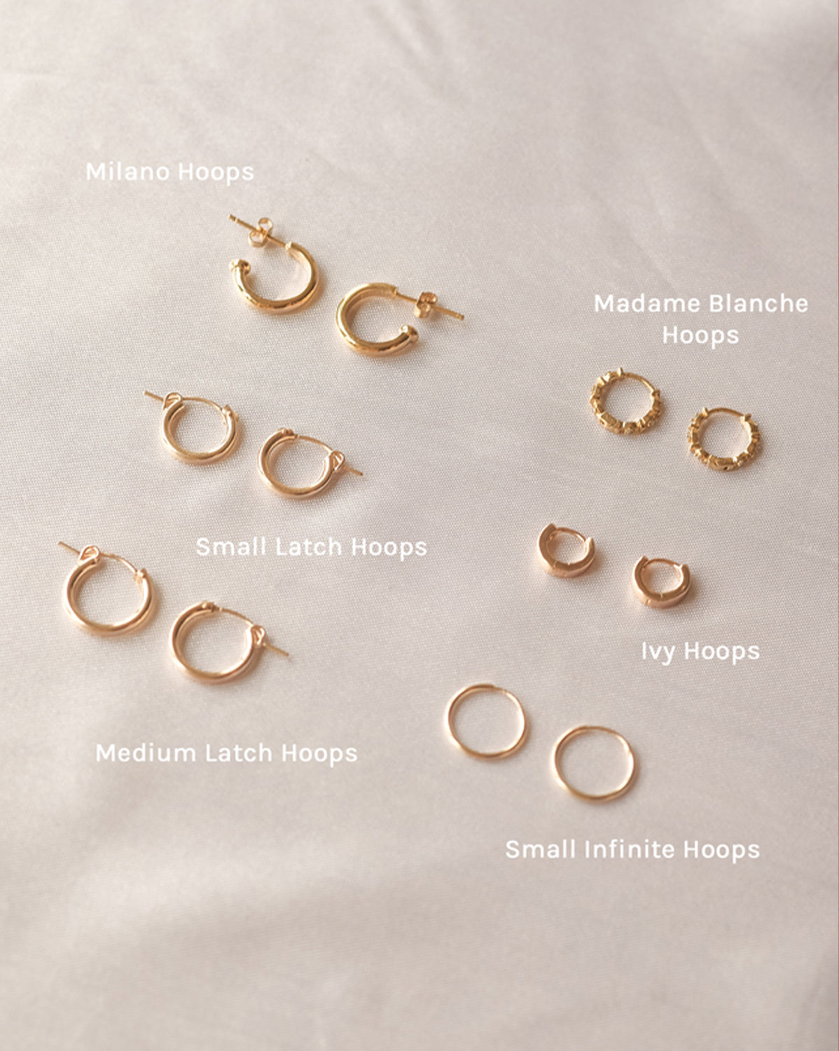 Mix & Match Medium Latch Hoops (15mm)