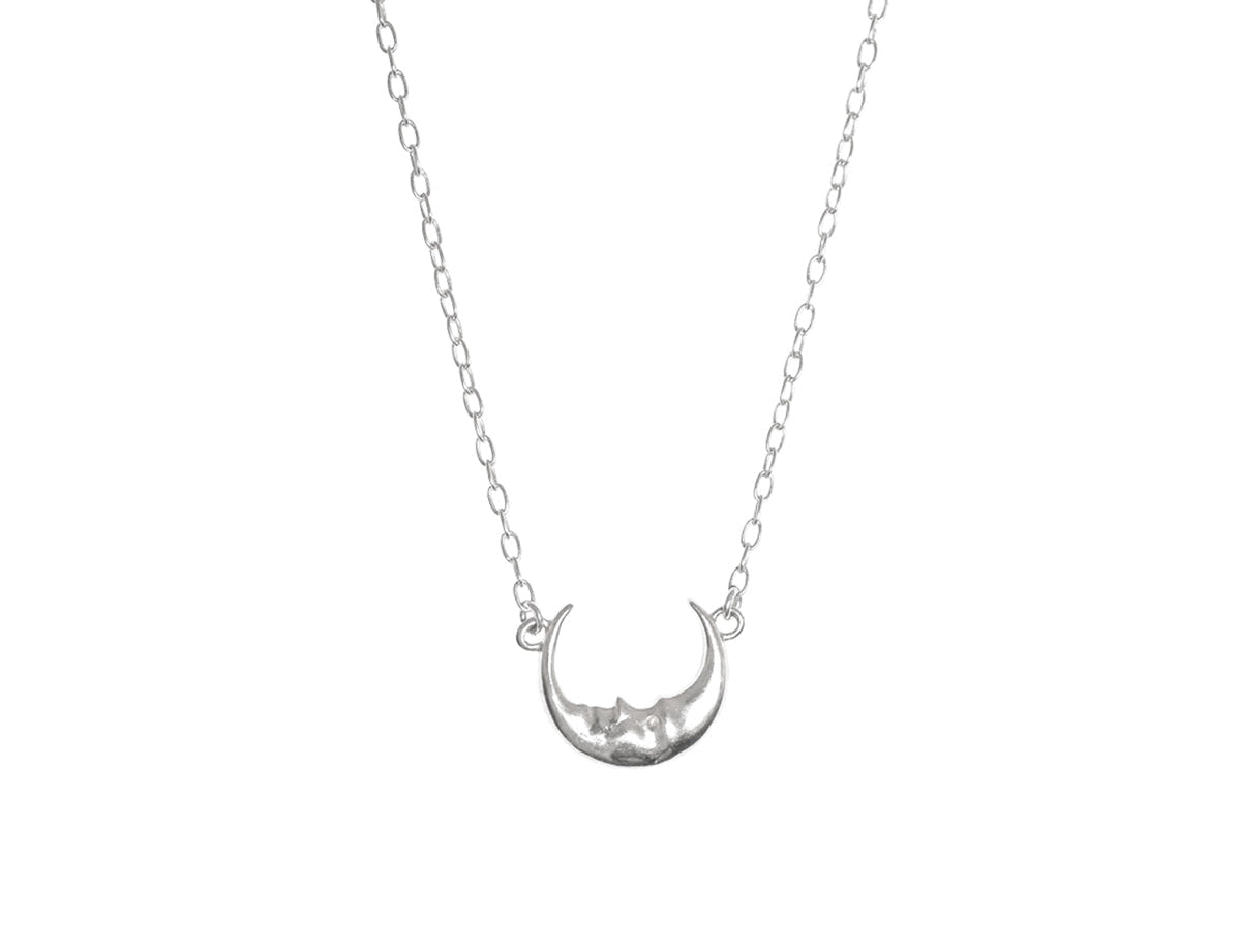 La Luna Pendant Necklace - Sterling Silver | S-kin Studio Jewelry | Minimal Jewellery That Lasts.