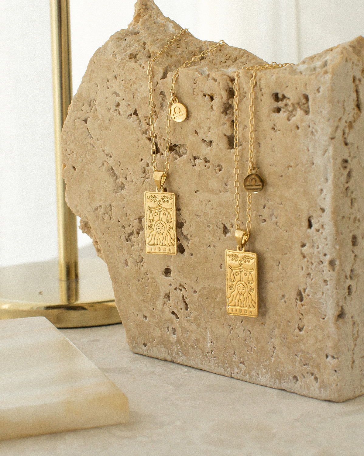 Libra Zodiac Necklace - S-kin Studio Jewelry | Minimal Jewellery That Lasts.