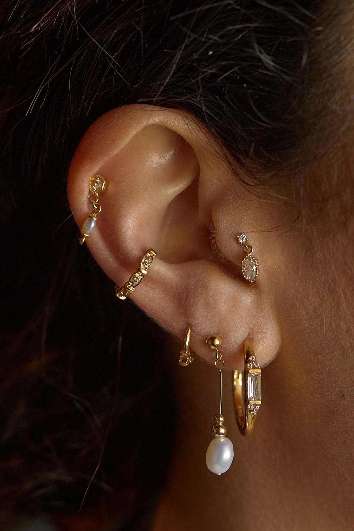 Meghan Pearl Dangle Earrings