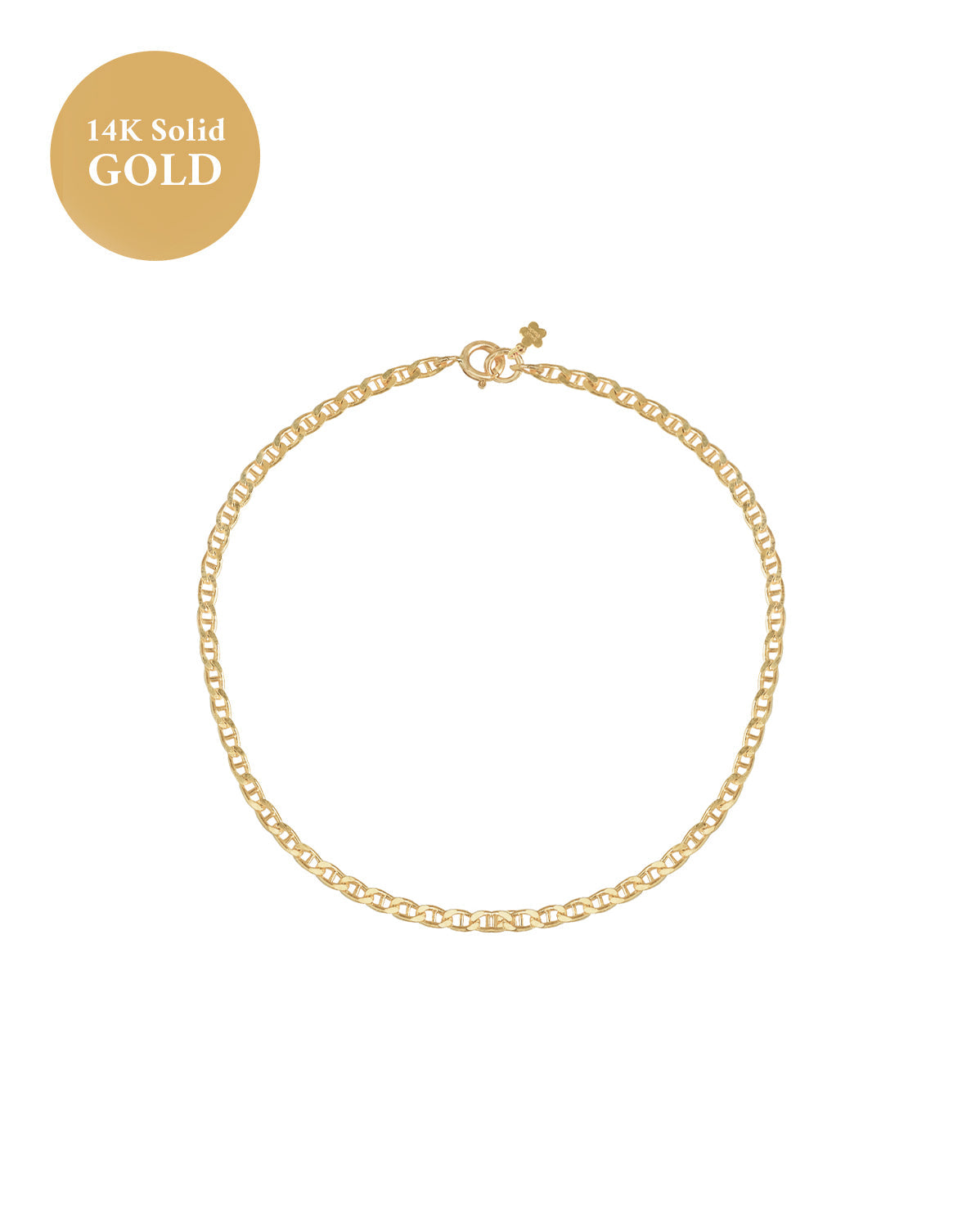 14K Solid Gold Mitchell Mariner Bracelet